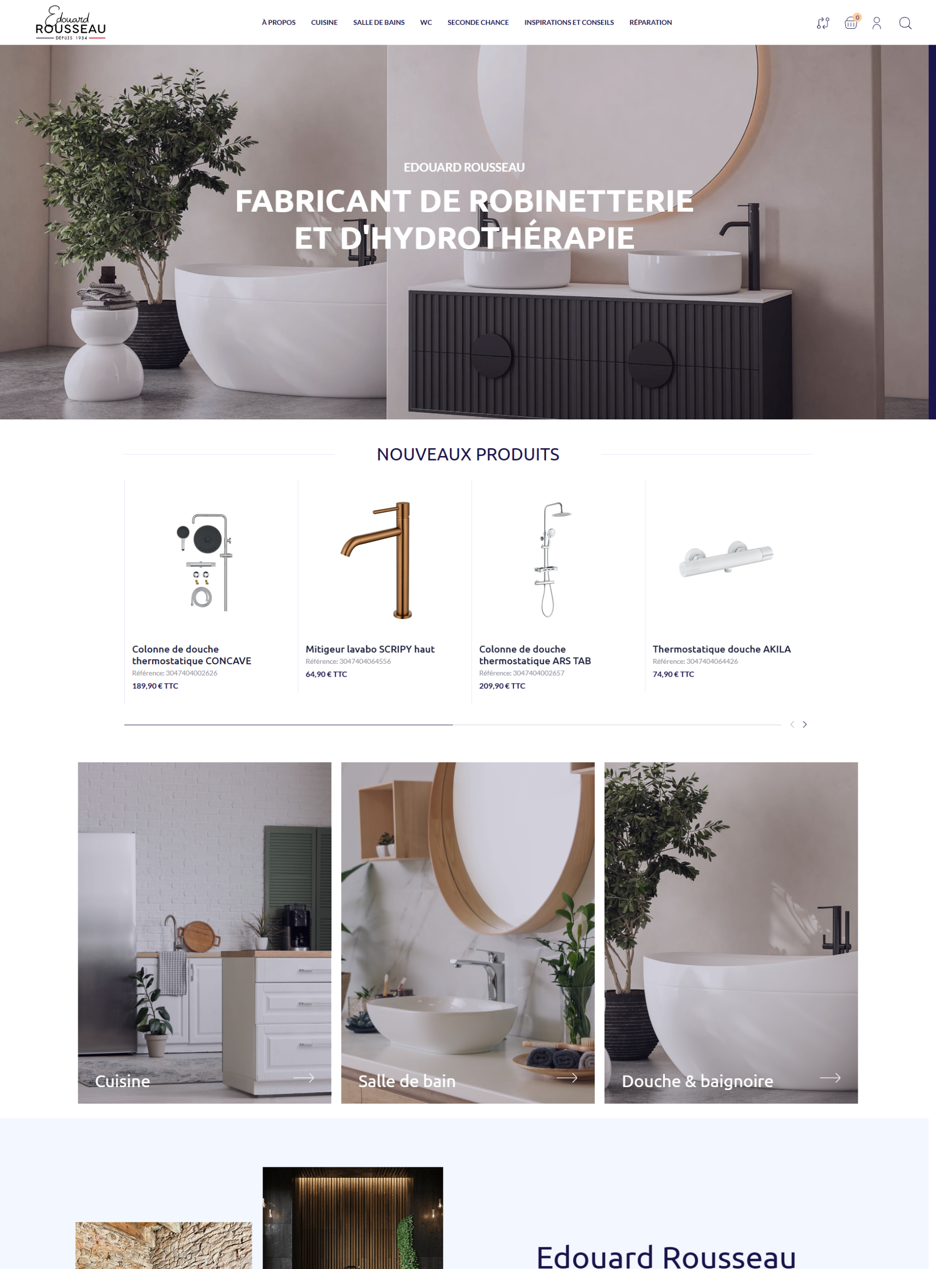 Boutique EdouardRousseau_Itis Commerce Edouard Rousseau site e-commerce par Itis Commerce