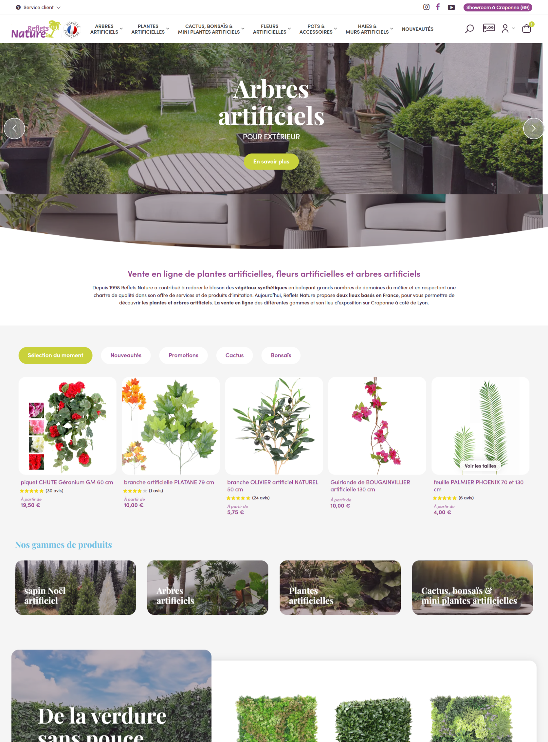 Boutique RefletsNature_Itis Commerce Reflets Nature site e-commerce par Itis Commerce