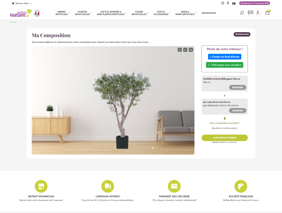 Reflets nature_configurateur visuel produit Reflets nature_configurateur visuel produit